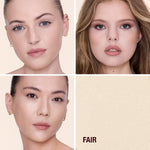 Open Charlotte Tilbury pressed powder showing signature star pattern