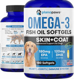 Omega 3 Fish Oil for Dogs - Salmon Oil for Dogs - Dog Fish Oil Supplement May Help Shedding, Allergy, Itch Relief - Supports Dry Skin, Joints - Dog Skin and Coat Supplement - 90 Fish Oil Pills EPA DHA - Image 9