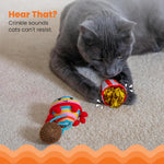Catstages catnip toy with feathers detail