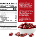 Snackathon Double Chocolate Covered Cherries, 18 OZ Resealable Bulk Bag, Tart Dried Red Cherries Coated in Creamy Milk Chocolate & White Chocolate, Indulgent for Snacking & Gifting - Image 2