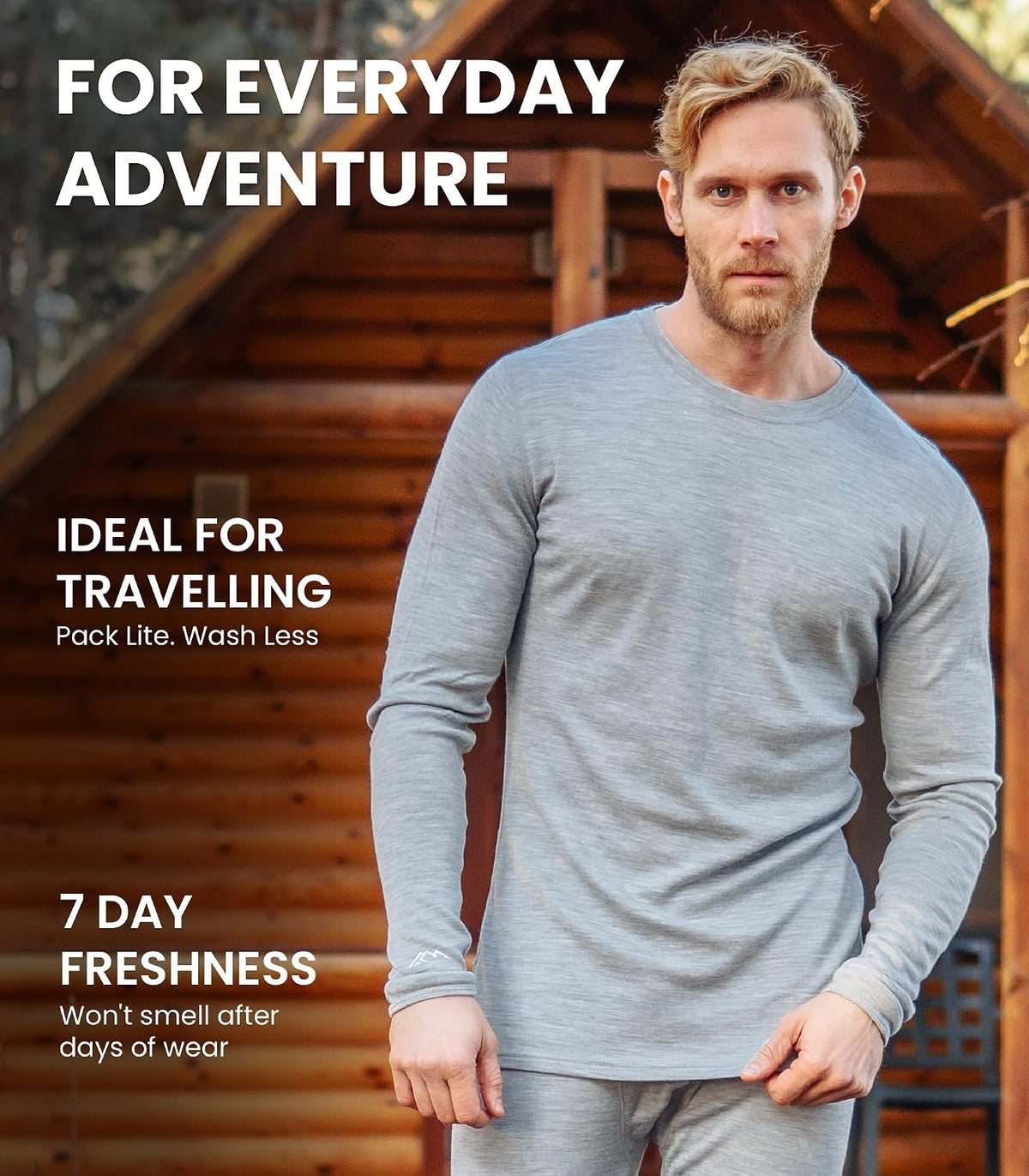 Merino.tech thermal shirt collar and stitching detail
