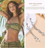 Zankulas heart and butterfly elements belly ring side angle