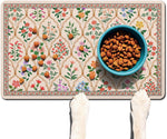 Ideasonna absorbent pet dog bowl mat front view