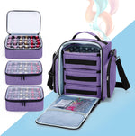 BAFASO nail polish organizer open view showing removable pouches
