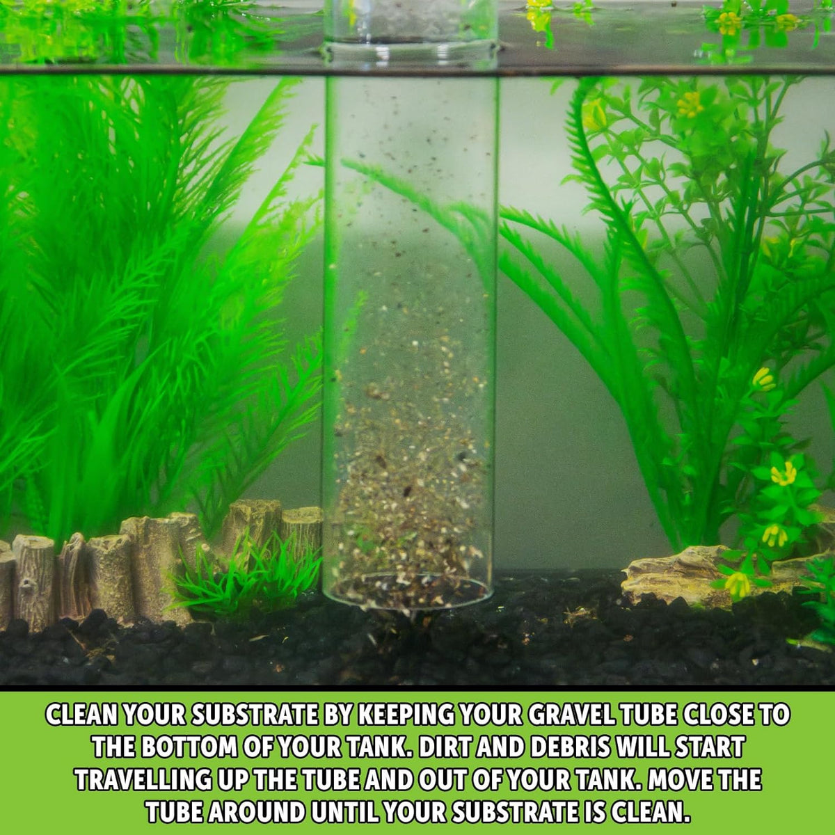 The complete Python twenty five foot gravel vacuum kit highlighting all included installation adapters.