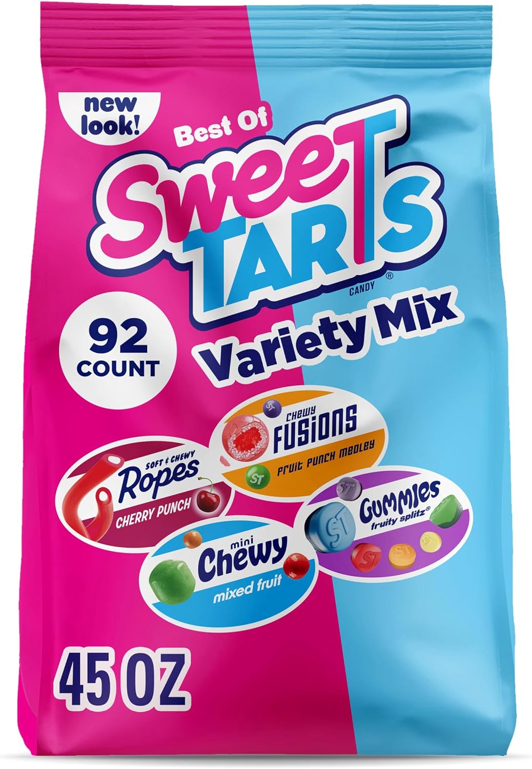 SweeTARTS Mini Chewy Candy, Mixed Fruit Flavors (Cherry, Grape, Lemon, Apple & Orange), Sweet & Tart Chewy Candy, 12 oz Bag - Image 15