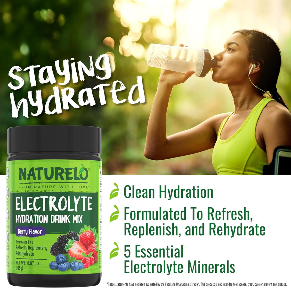 Naturelo mineral drink mix nutritional facts panel