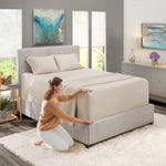 Nestl linen colored deep pocket fitted sheet