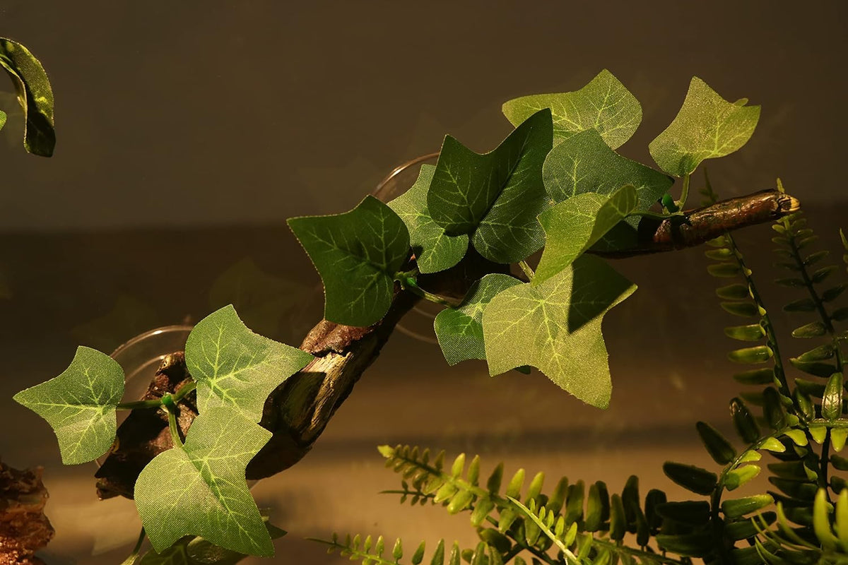 Close up of realistic resin texture on Aqua KT reptile branch