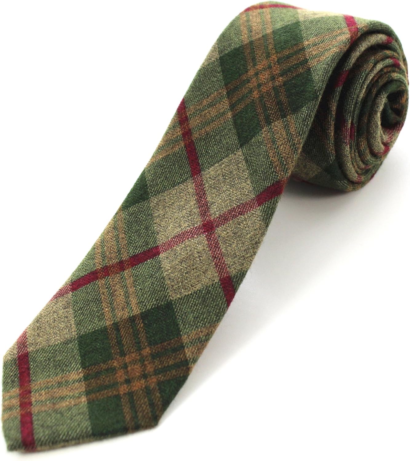Jemygins men cotton skinny tie front view necktie