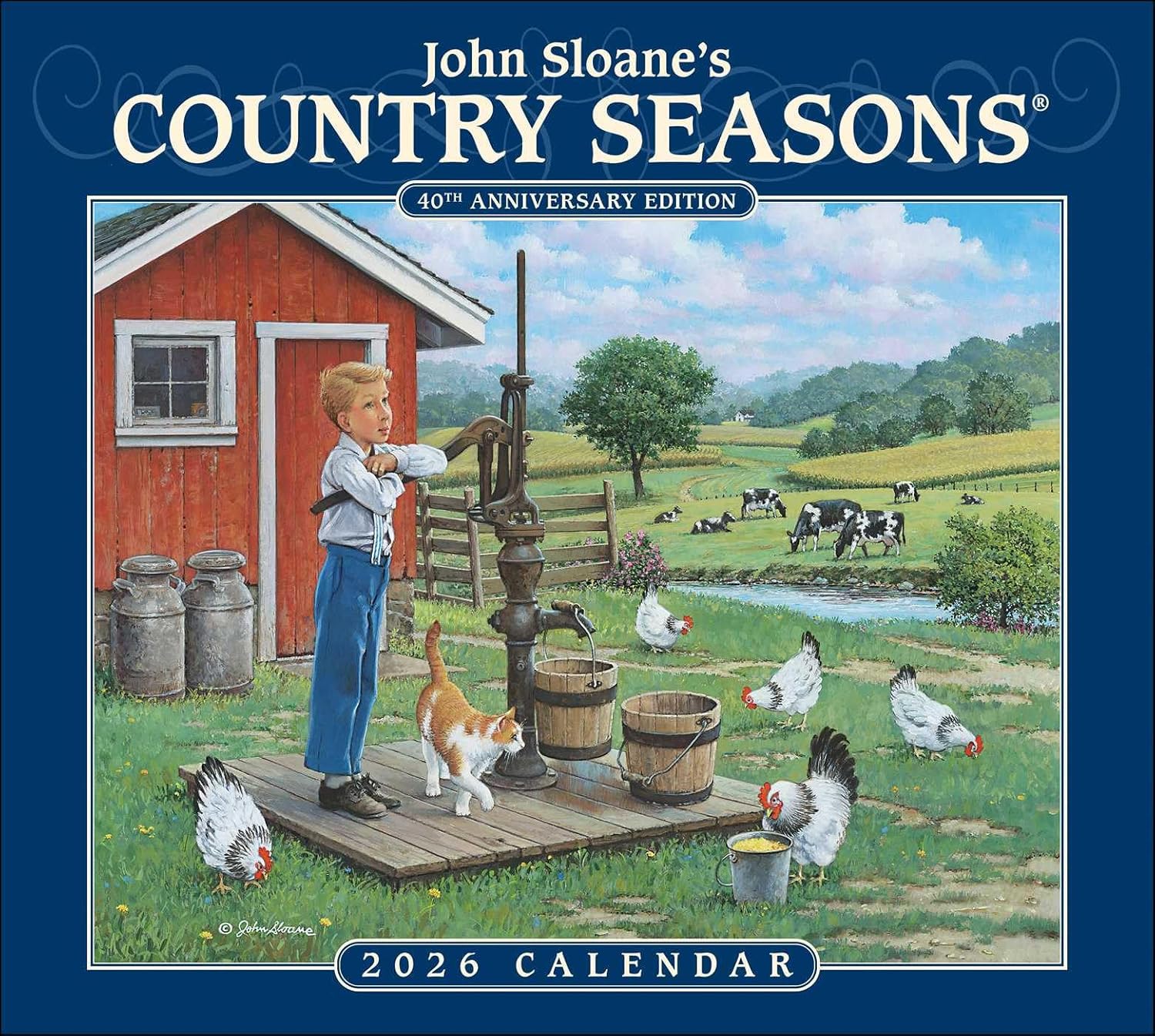 John Sloane's Country SeasonsÂ® 2026 Deluxe Wall Calendar: 40th Anniversary Ed. - Image 1