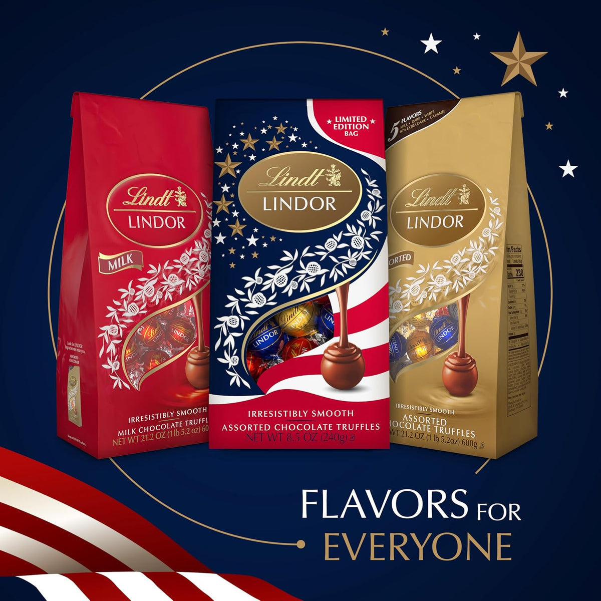 Group of premium Lindt Lindor assorted truffles for gifting