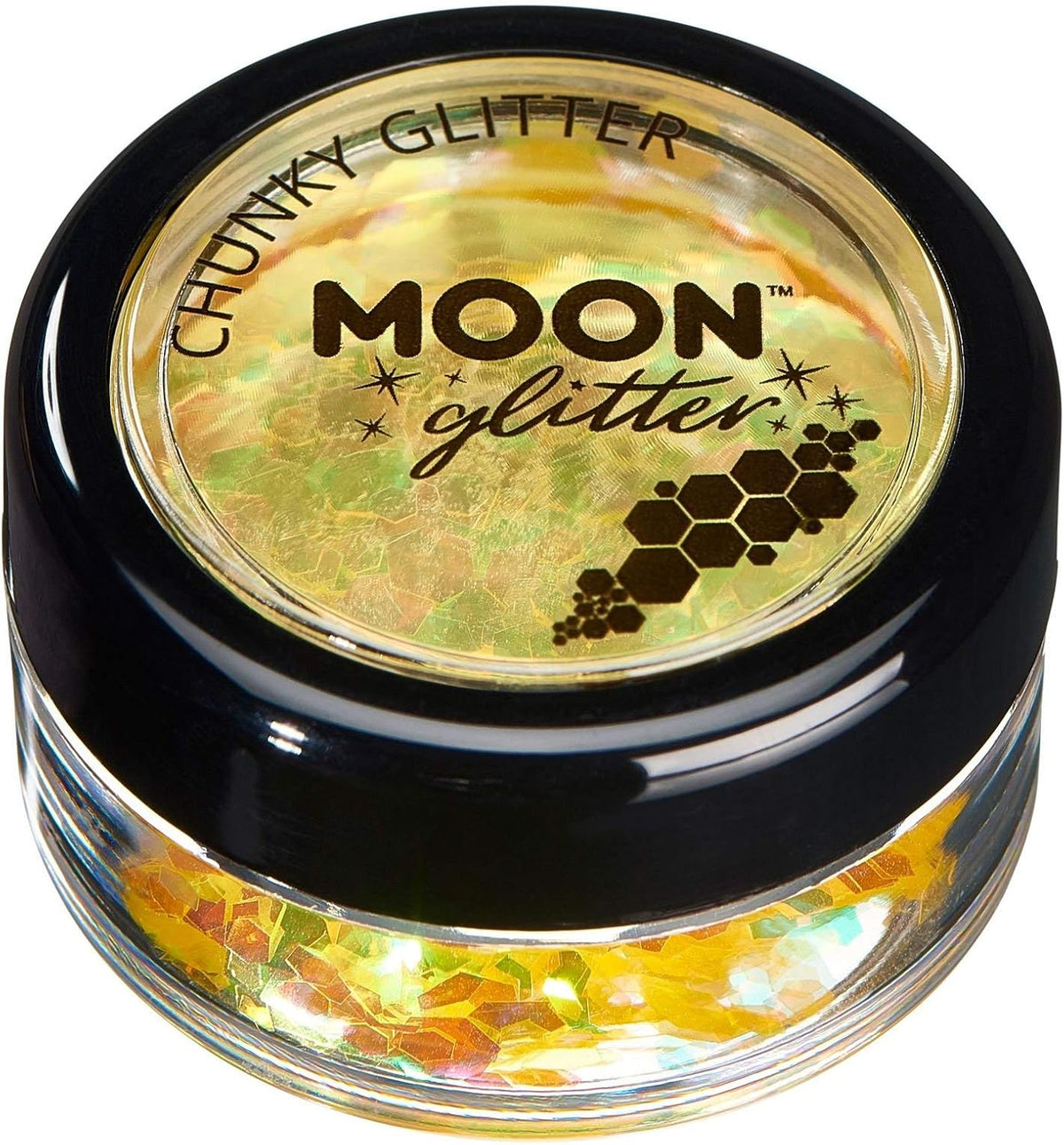 Moon Glitter Iridescent Chunky Glitter 100% Cosmetic Glitter for Face, Body, Nails, Hair and Lips - 0.10oz - Green - Image 14
