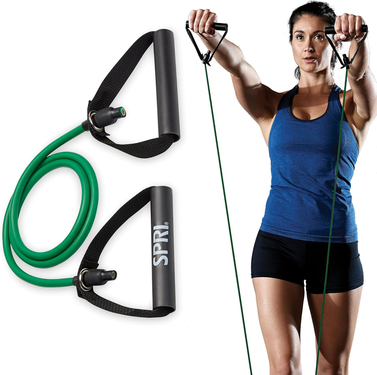 SPRI Xertube Resistance Bands with Handles - All Exercise Cords Sold Separately with Home Gym Workout Fitness Door Anchor Attachment Option - Image 9