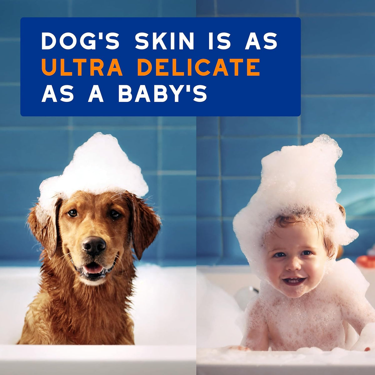 Close up of Douxo sweet almond protein dog shampoo texture