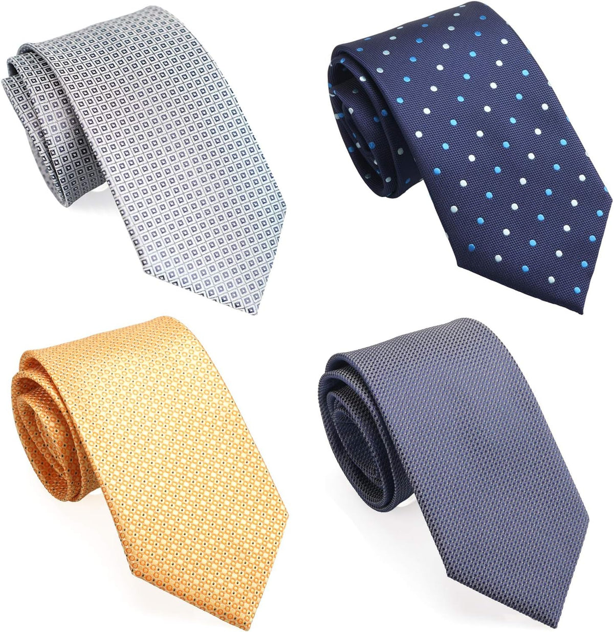 Extra-Long Neckties for Big and Tall Men, 63- or 70-Inch, 4-Pack - Image 15