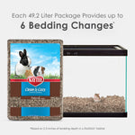 Kaytee small animal paper bedding bag showing natural texture