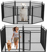 Dog Fence Outdoor for Yard, 40" Height 16 Panels Metal Dog Fence for Dogs, Portable & Foldable Dog Pen, Wireless Dog Playpen Alternative, Temporary Dog Fence for RV Camping, Indoor Outdoor Use - Image 9