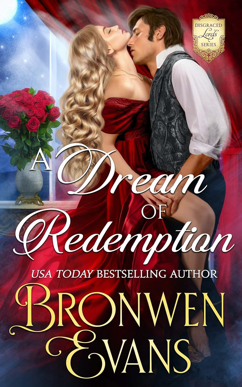 Bronwen Evans A Dream Of Redemption paperback front view historical romance novel