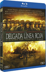 Blu-ray format La Delgada Linea Roja Blu Ray Disc front view collector movie cover.