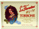 Imported La Florentine authentic Italian soft torrone candy pack showcasing the individual wrapping of the bite-sized nougats.