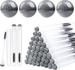 Dming 50-Piece Disposable Mascara Brushes - Eyelash Brushes, Diamond Mascara Wands with Tube, Makeup Tool, Lash Spoolies, Sanitary Brushes, Lash Extension Supplies (Tube Star D Pink 50) - Image 15