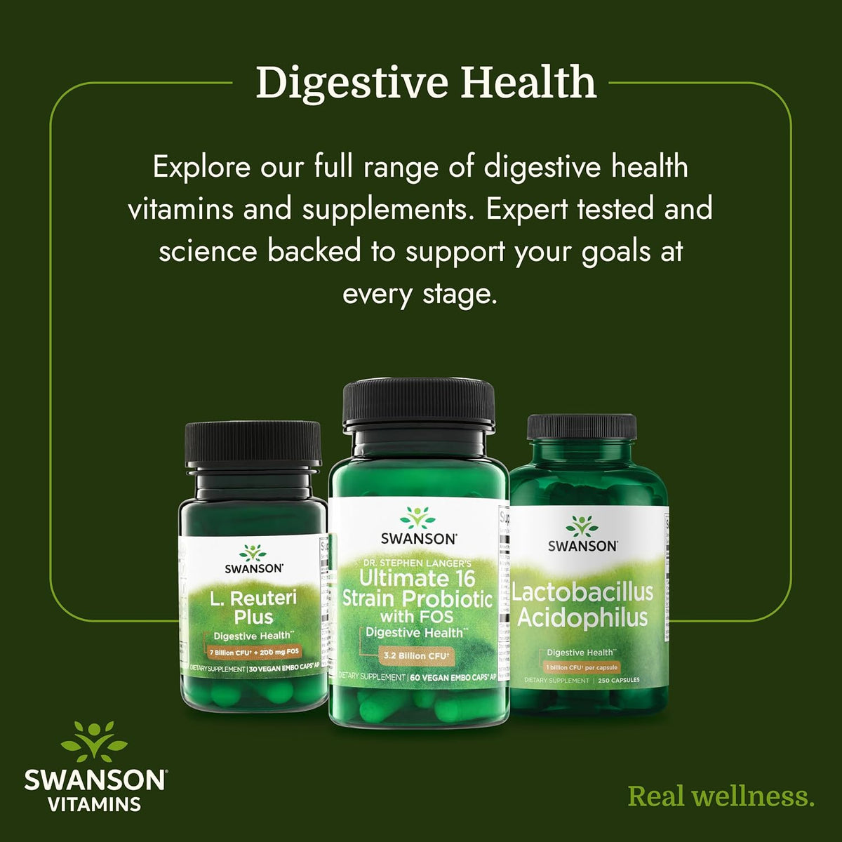 Swanson Dr. Langer's 16-Strain Probiotic with Prebiotic FOS for Gut Health - Image 6