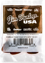 Jim Dunlop Primetone standard shape pick hand burnished edges angle