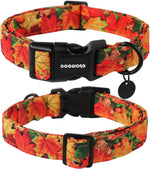 Dogwong small dog collar close up showing soft cotton fabric texture.