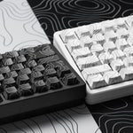 Dagaladoo Cherry profile keycaps angled side profile view