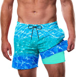 Mens Swim Trunks with Compression Liner 5.5" 2 in 1 Bathing Suit - Image 15