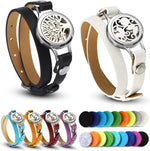 Bonuci essential oil diffuser bracelet front view showcasing the locket design