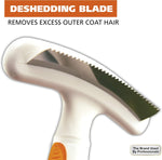 Ergonomic no-slip handle design of the Wahl 858424 pet rake