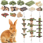 Complete packaging contents of the 74 piece KATUMO hamster and rabbit dental care set.