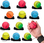 Playbees Wrist Baseballs Neon Reactive 12 Pack front view