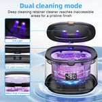 Vivizen sonic dental cleaning machine open chamber with stainless steel interior