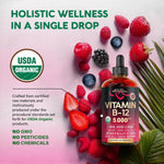 NutraHarmony organic b12 liquid drops package box display