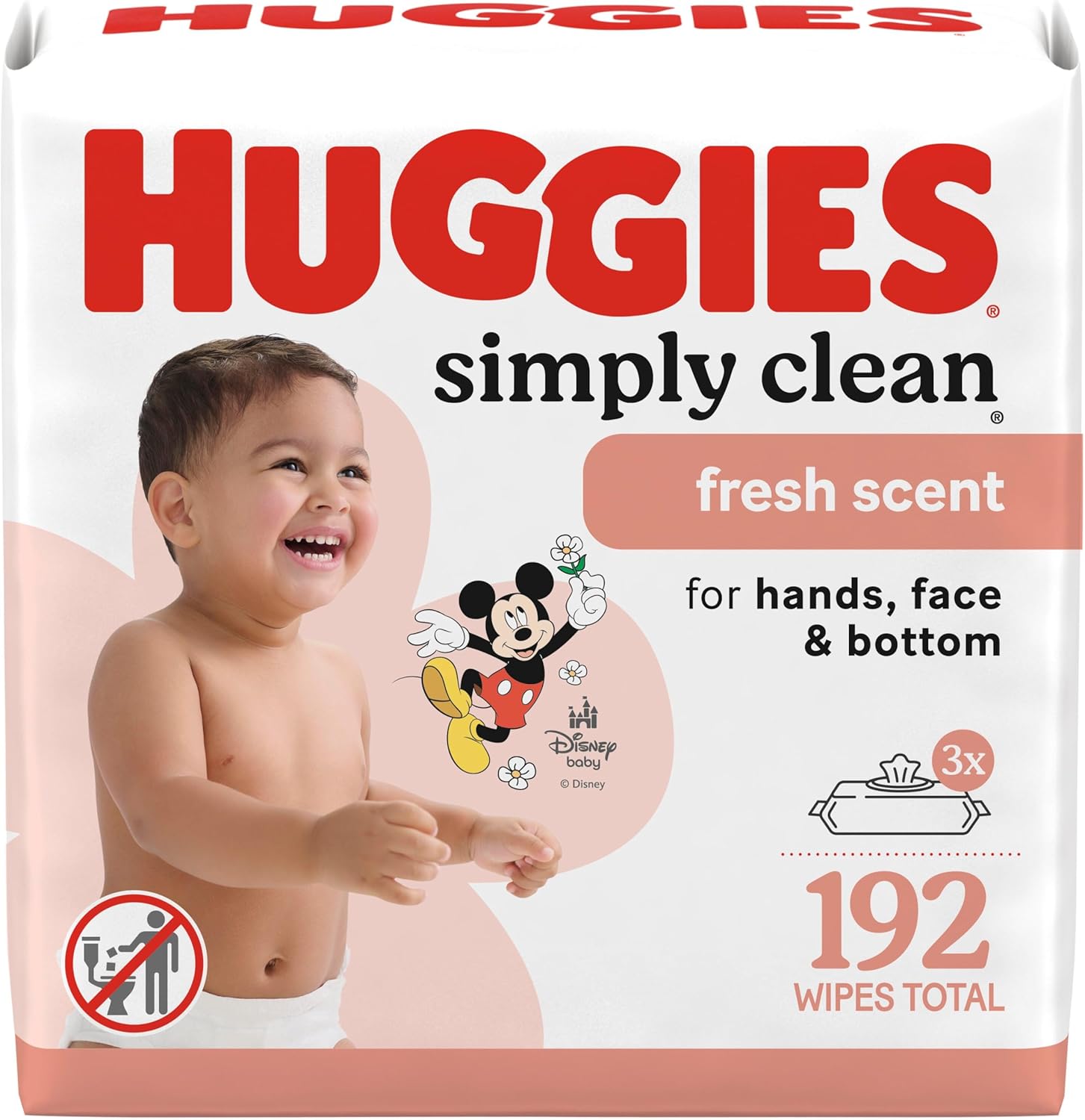 Huggies Simply Clean Fresh Scent Baby Wipes front view