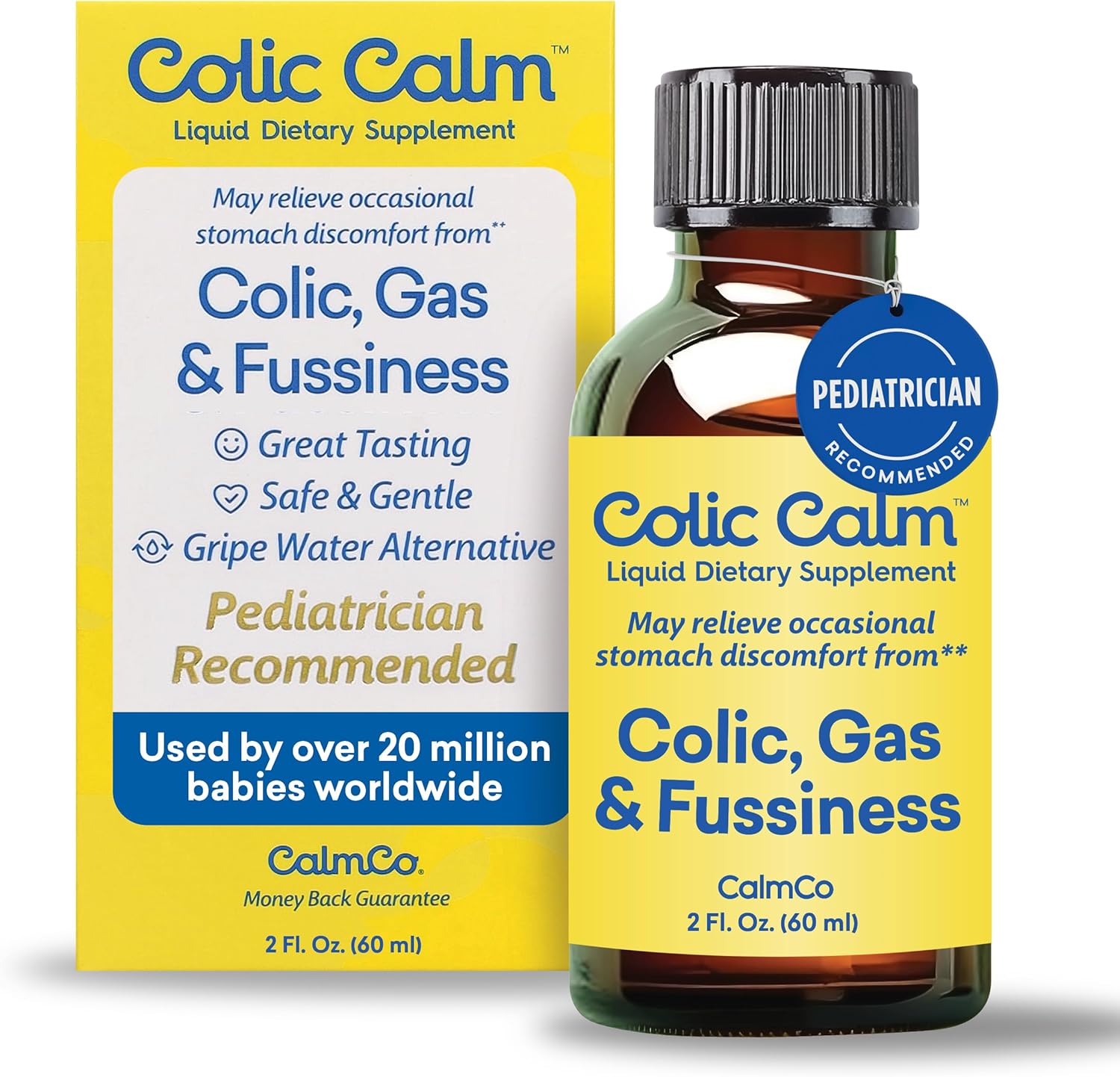 Colic Calm Infant Gripe Water bottle front view