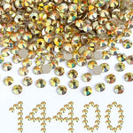 Beadsland Flatback Rhinestones Bulk,14400pcs Crystal Rhinestones for Nails Crafts DIY Decoration, Crystal, SS16, 3.8-4.0mm - Image 14