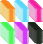 Pumtus plastic flea lice combs front view showing double sided teeth for pet grooming.