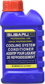 Subaru genuine OEM coolant system conditioner front view bottle for engine maintenance