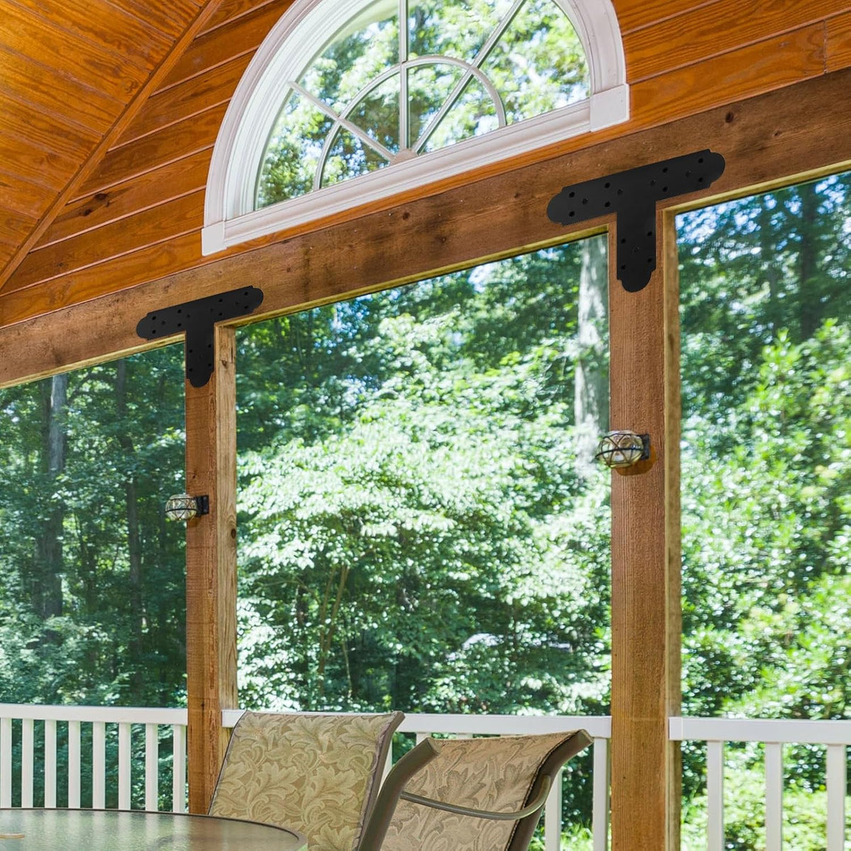 Rasugarlary T Post Bracket angled perspective showing powder coat finish