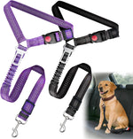 2-Pack Dog Car Seat Belt, 3-in-1 Headrest-Mounted Dog Seatbelt for Car, Adjustable Nylon Pet Safety Leash with Elastic Buffer & Reflective Stitching, Durable Car Harness for Dogs Fits Most Vehicles - Image 13