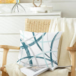 CaliTime 16x16 pillow cases hidden zipper detail