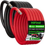 HiFind 4 Gauge AWG Power Ground Wire Cable front view