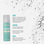 Texture shot of Milani Clean Start Prep Step Mist on skin