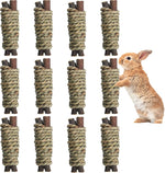 Fhiny 12 PCS Rabbit Chew Sticks, Natural Papaya Wood Seagrass Guinea Pig Chew Toys for Teeth Small Animal Molar Sticks Snacks for Bunny Guinea Pig Chinchilla Ferret Hamster Gerbil Dental Care - Image 10