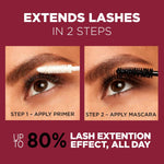L'Oreal Paris Double Extend Tubing Mascara Blackest Black shade label