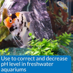 API aquarium pH adjuster bottle side profile showing liquid volume